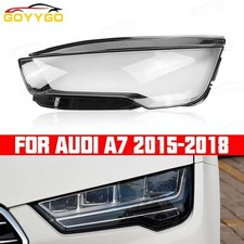 Cubierta de lente de faros de coche izquierdo repuesto carcasa para Audi A7 2015-2018