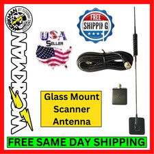 Workman WEP25 All Band Scanner Glass Mount Antenna 25-1300MHz Police Radio Car