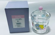 Sanrio Little Twin Stars Glass Cotton Box Container 2003 Vintage Rare Japan