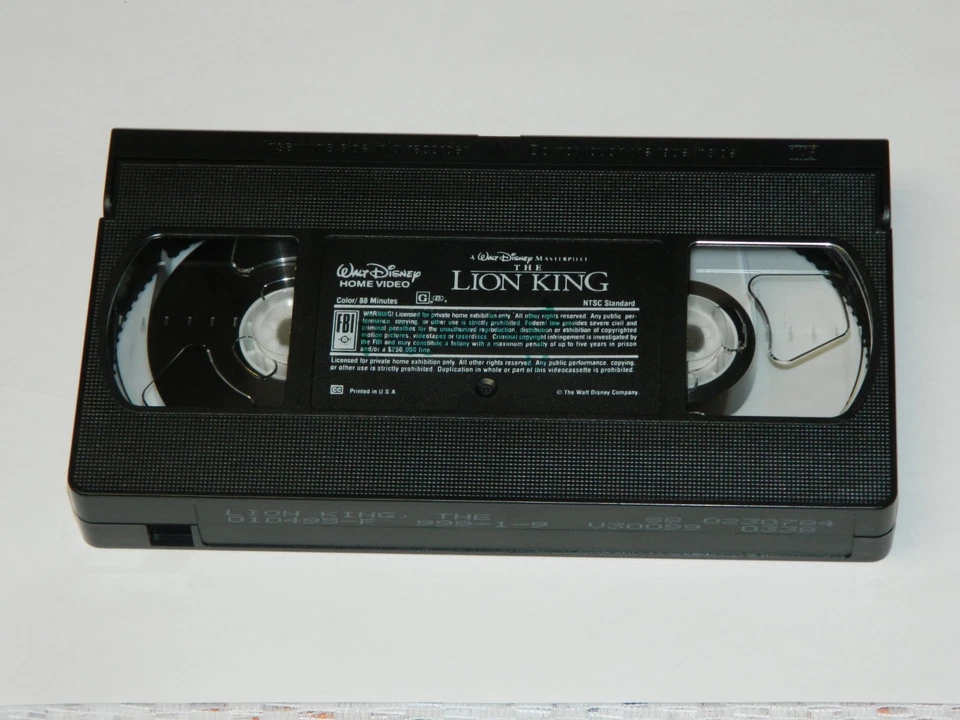 The Lion King Walt Disney Masterpiece Collection VHS Tape 1994 Clamshell Tested - Image 3 of 4