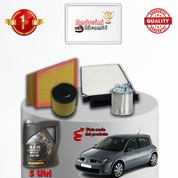 Inspektionskit Filter Und ÖL Renault Megane II 1.5 DCI 63KW 86CV Von 2005->