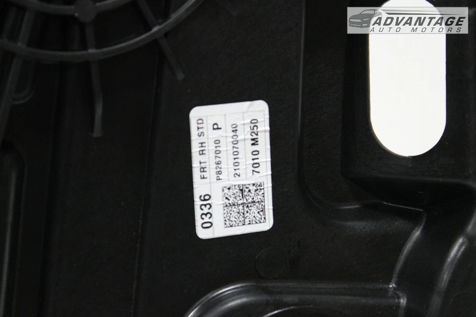 2019-2022 KIA FORTE SEDAN FRONT RIGHT SIDE DOOR WINDOW REGULATOR & CARRIER OEM - Image 4 of 4