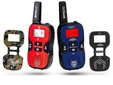 GoTalkie 22 Channel 2 Way Radio Walkie Talkie with Interchangeable Face Plates