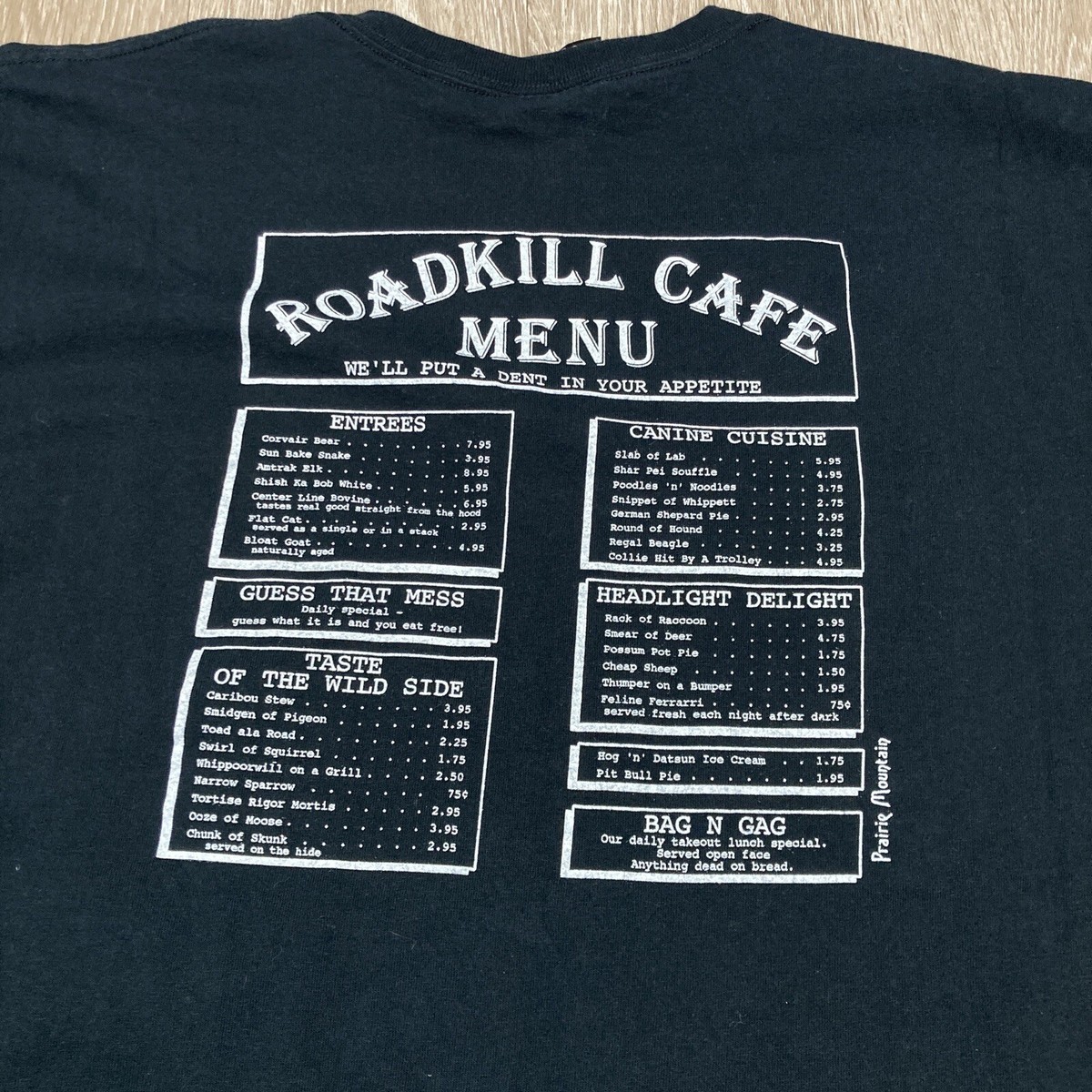 Roadkill Cafe Shirt XL Vintage 90s 00s Kill Grill Em' Funny