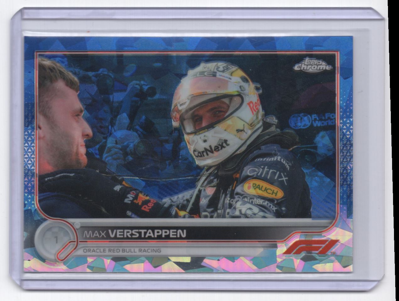 2022 Topps Chrome Formula 1 Sapphire - Max Verstappen Oracle Red Bull Racing #4