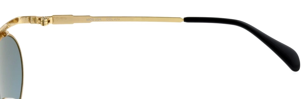 Nuevas gafas de sol CAZAL mod 254 col 428 55 mm doradas plateadas barra superior Alemania vintage Foto 4 de 4