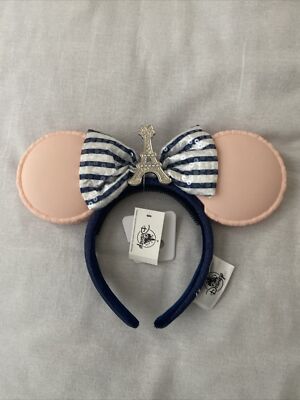 Disney Parks Epcot France Macaron Eiffel Tower Minnie Mouse Ears Headband Adult 2025 Disney parks Epcot France pavilion macaroon Mini Mouse  main image 3
