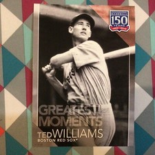 #34 Ted Williams red Sox 5x7 Silver 05/49 made 2019 Topps 150 Years of Greatest