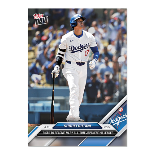2024 MLB Topps NOW 106  SHOHEI OHTANI MLB JAPANESE HR LEADER LA DODGERS