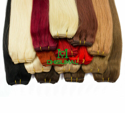 Sew In Hair Extensions Long To 28inch Weave Remy Human Hair Weft 100g Highlight - Picture 3 of 34