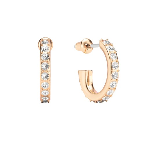 Solitaire Hoop Earrings With Lab-Grown Diamonds In 14K Yellow Gold-81624y14l - Foto 2