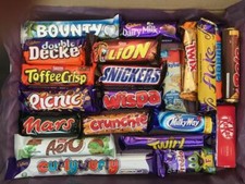 Huge 21 Bar Assorted Chocolate Hamper Gift BIRTHDAY Christmas Father's Day Dad