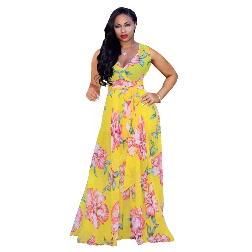 fitted lace wedding dress Summer Floral Chiffon Casual Beach Long Dress Women Lace Luxury Elegant  Evening Bodycon Prom Midi Dresses Black at Amazon Women's Clothing store main image 0