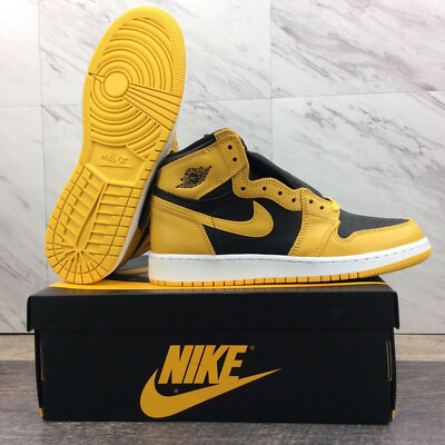 Air Jordan 1 Retro High OG GS Pollen White Black 575441-701 Size 6.5Y Women's 8