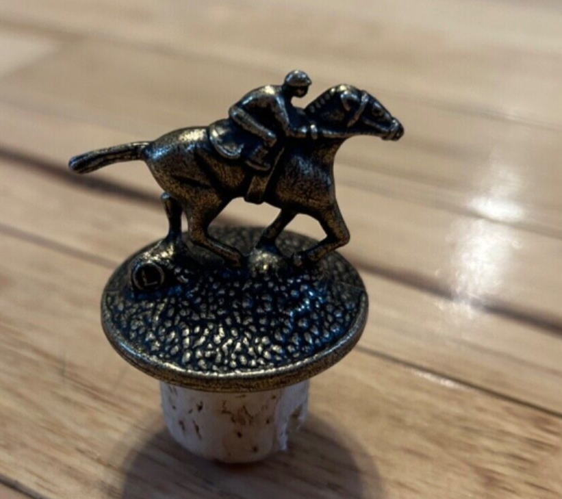 blanton-s-bourbon-cork-bottle-top-cap-horse-jockey-stopper-letter-o-ebay