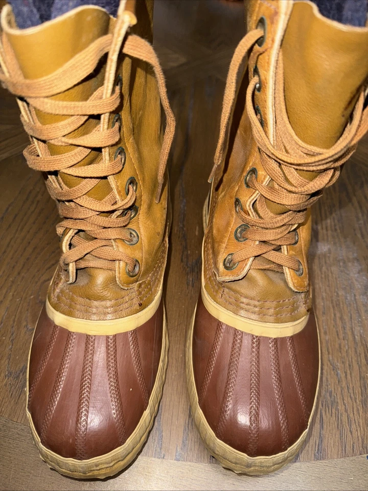 Vintage Premium Sorel Snow Boots Men's Size 9 Wool Cheyenne Rawhide Water Res. - Image 2 of 4