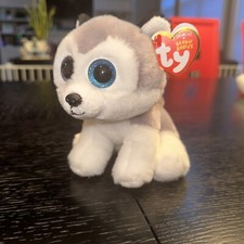 NEW Ty Beanie Baby  BUFF the Husky Dog 6" Collectible Stuffed Plush Animal