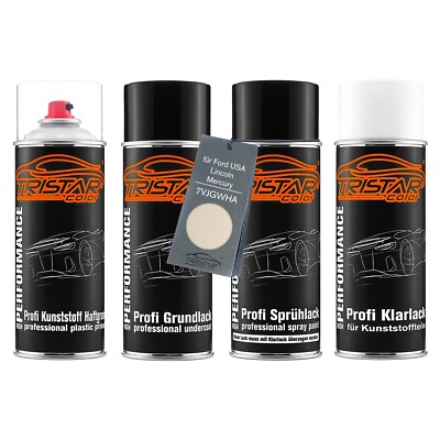 Lack Spraydosen Set Kunststoff für Ford USA Lincoln 7VJGWHA White Chocolate Perl