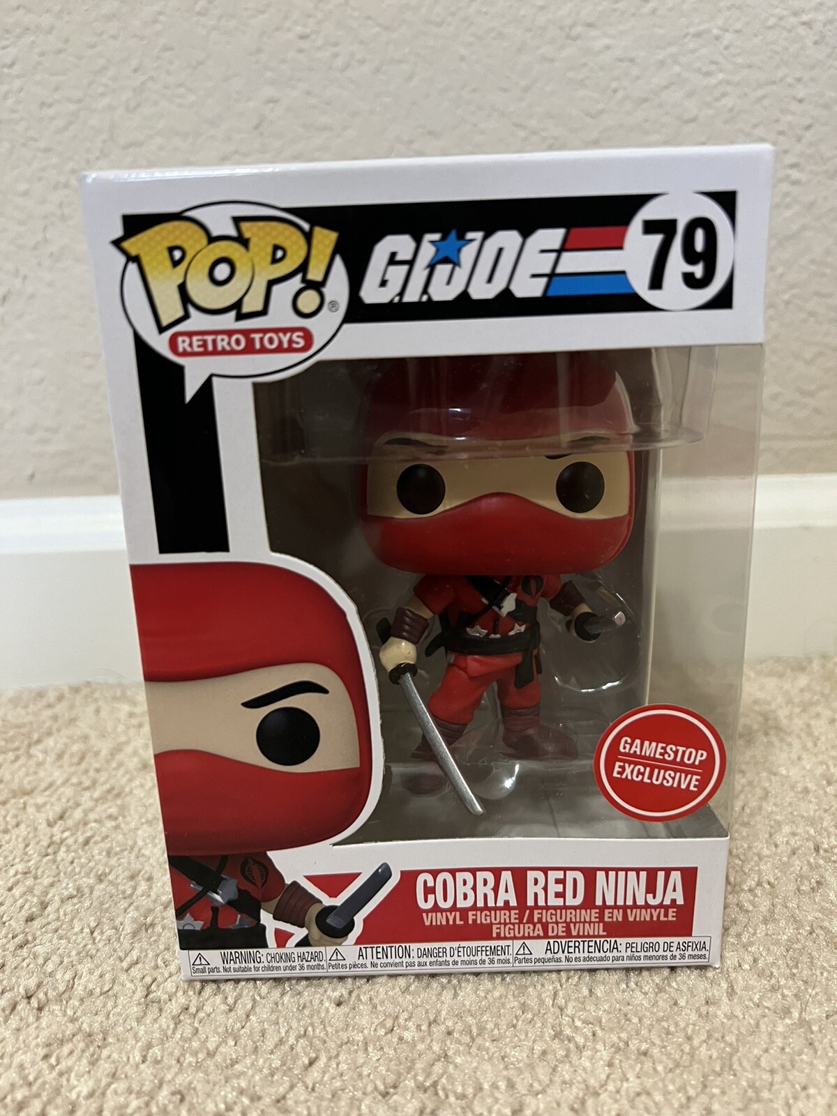 Funko Pop - G.i. Joe Cobra Red Ninja #79 Gamestop Exclusive