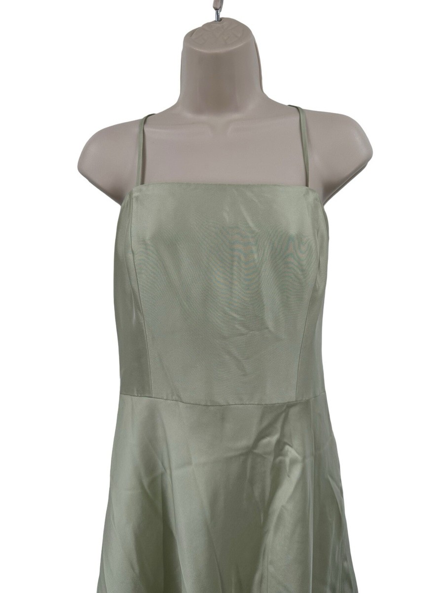 Ann Taylor Silk Dress 8 Sea Foam Green Fit & Flare Party Wedding Guest  Cocktail | eBay
