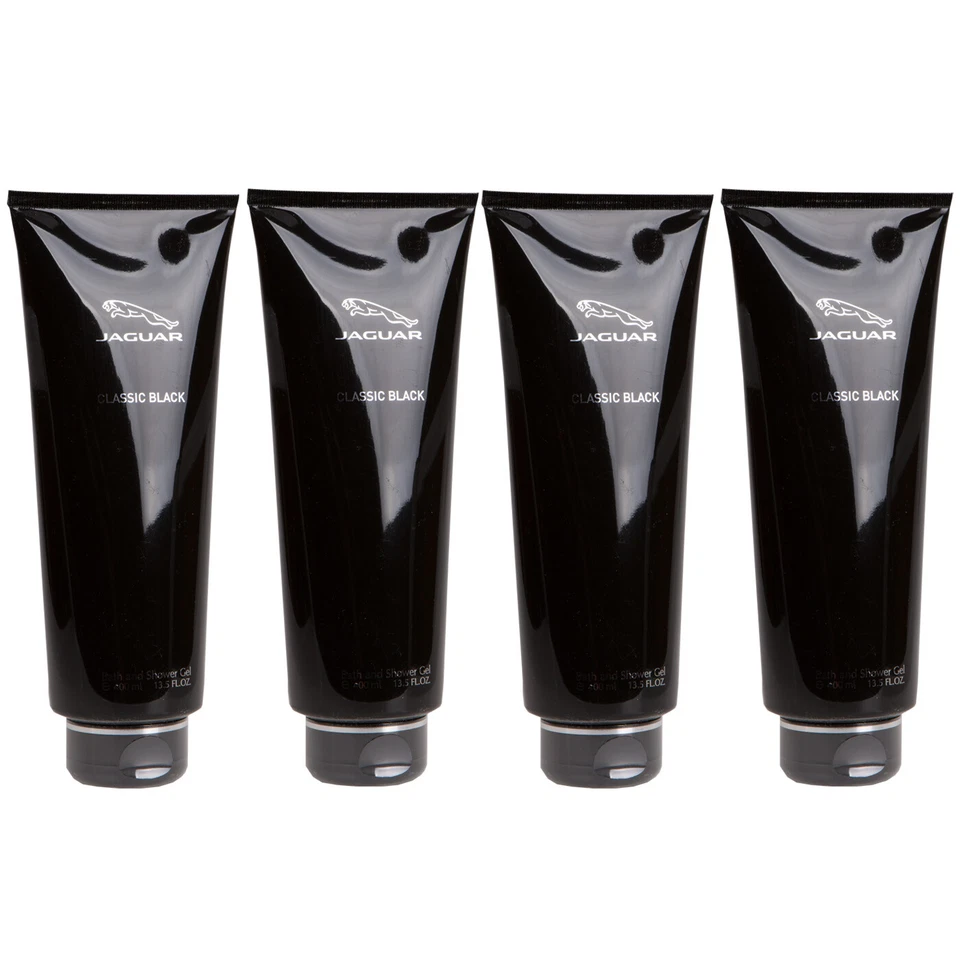 Jaguar Classic BLACK Bade - und Duschgel Bath & Shower Gel 4 x 400 ml