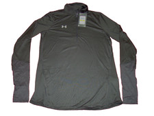 NWT Under Armour Women's Small Long Sleeve Locker 1/2 1/4 Zip Gray Shirt