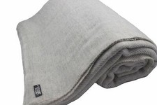 Exclusive Cashmere Extra Large IvoryColorThrow Blanket 90 108"Hand Made in Nepal