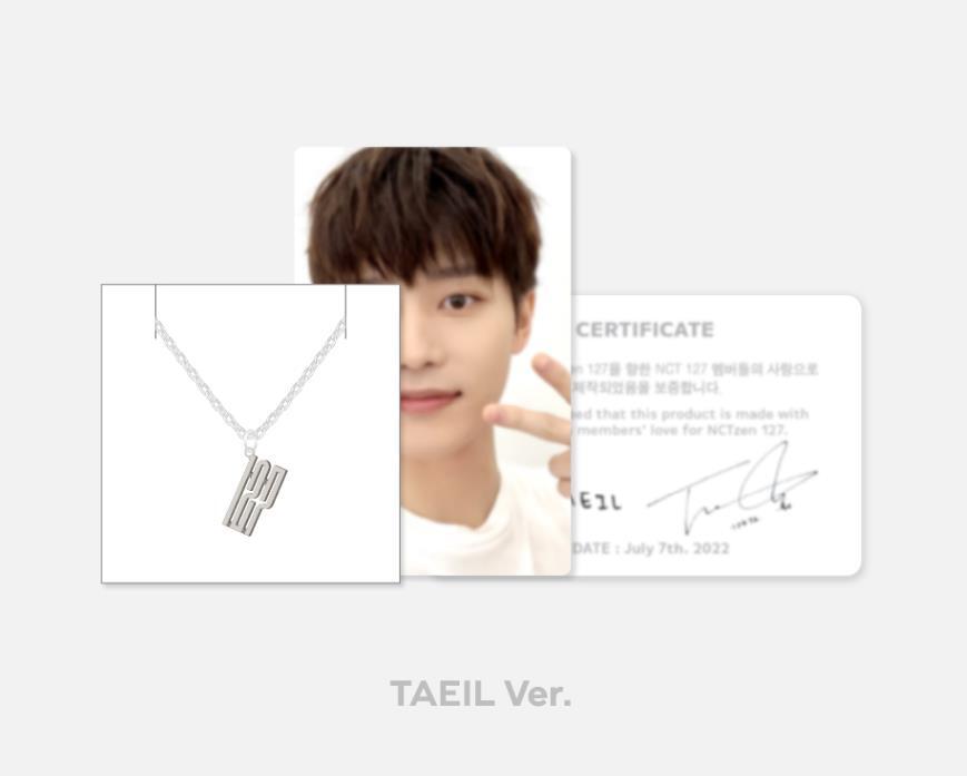 NCT127 ジャニ ヨンホ 誕生日 ネックレス 2色 セット NCT 127 6th Anniversary OFFICIAL MD GOODS Necklace Set + PHOTOCARD