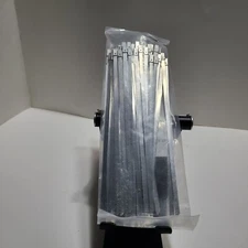 50 pc 14" Stainless Steel Zip-Tie Action Heavy Duty, Self Lock, Straps.
