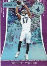 ROBERT WOODS 2018 ROOKIES & STARS AIRBORNE PURPLE /65 RAMS $1.99 ROOM