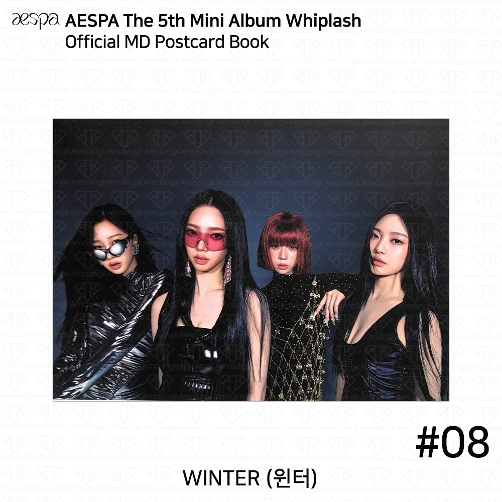 Aespa 5th Mini Album Whiplash POP UP MD Postcard Book Aespa 5th Mini Album Whiplash POP UP MD Postcard Book