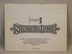 Castlevania II Simon's Quest (Nintendo Entertainment System | NES) Completo CIB
