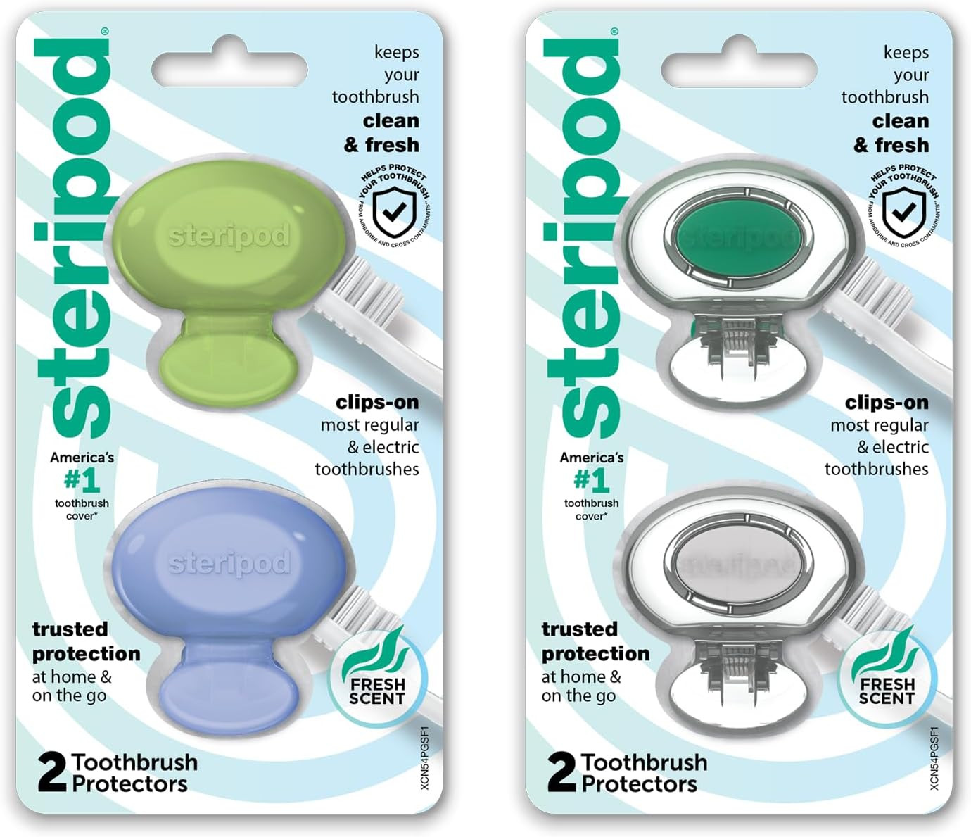 Clip-On Toothbrush Protector, Keeps Toothbrush Fresh and Cle