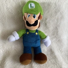 Nintendo Super Mario Luigi 10” Plush Toy Doll Cut Tag Stuffed