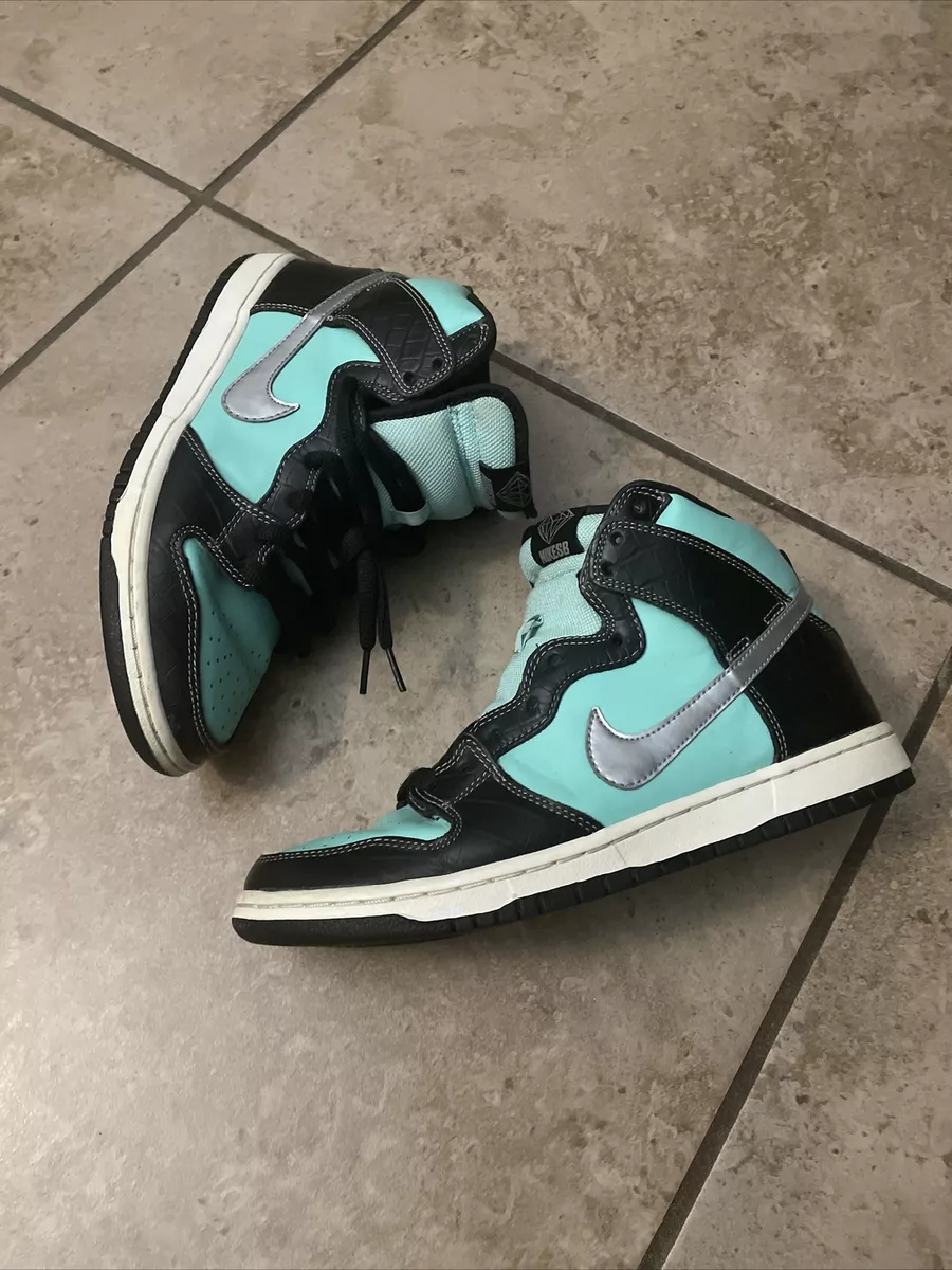 Nike SB Dunk High Diamond Supply Co. Aqua Blue (653599-400) Sz.8
