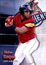 2019 Toledo Mud Hens Choice 17 Victor Reyes Barcelona Venezuela VZ Baseball Card