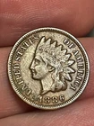 1886 Indian Head Cent Penny, Variety 2, Var 2, T2, Type 2, VF/XF Details