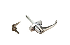 Universal  Locking L Handle Chrome Finish Tra...