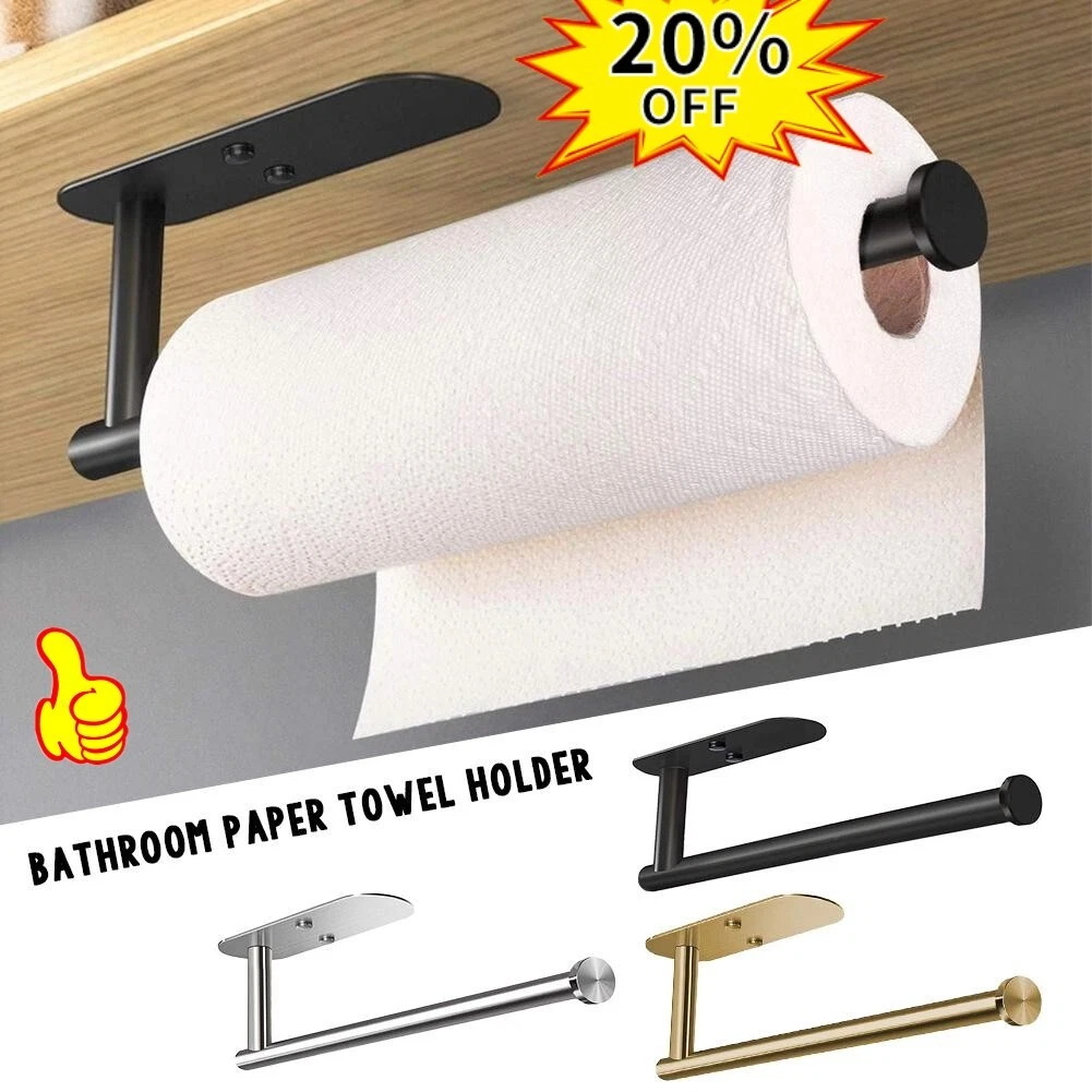 Paper Towel Holders,paper Towels Rolls Paper Towels Bulk- Self-adhesive  Paper Towel Wall Holder, No Drilling, Paper Towel