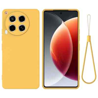 For Tecno Camon 30 4G, Luxury Soft Liquid Silicone Skin Touch Feel Case Cover