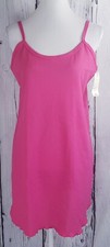 VTG Nancy King Lingerie Thermal Cami Sleepshirt Gown Nightgown Sleepwear Pink L