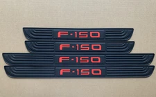 For Ford F-150 Accessories Black Door Scuff Sill Cover Panel Step Protector X4
