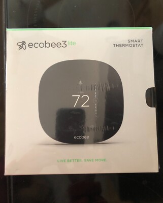 NEW ecobee3 lite Smart Wi-Fi Black Thermostat EB-STATE3LT-02 SEALED 