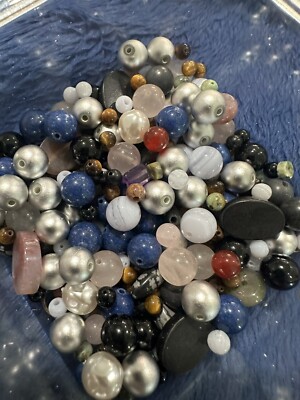 Preciosa Predrilled Natural Stone Bead Lot, 3-8mm, .8lb/394.5g