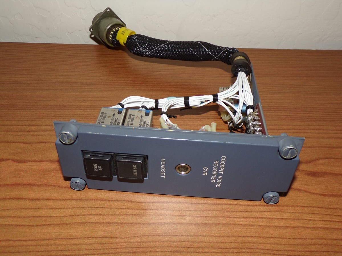 Learjet Cockpit Voice Recorder CVR Panel 3188037-1 | eBay