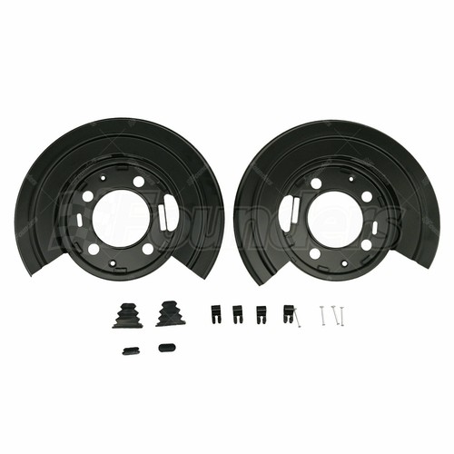 Pair Rear Brake Dust Shield Backing Plates For Ford F250 F350 Excursion V8 eBay