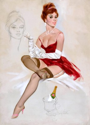 Vintage Pin Up Girls Retro Burlesque Erotic Prints & Posters