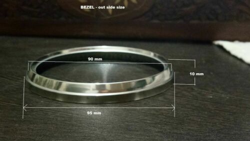 Chrome Bezel Glass Repair Kit for smiths 85 mm Speedo Tach Norton Triumph BSA - Picture 3 of 5