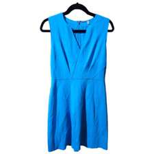ELIE TAHARI Turquoise Blue Fit & Flare Dress - Size 8