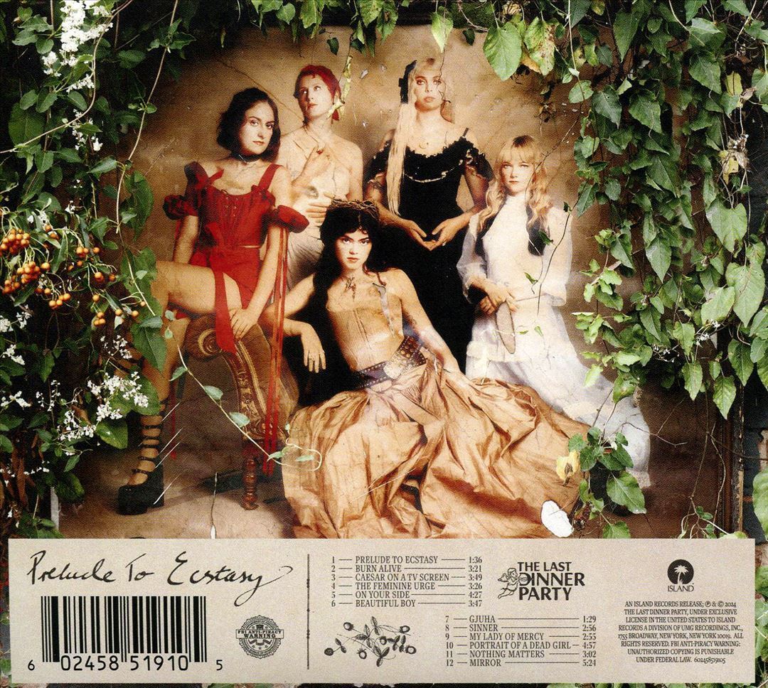 THE LAST DINNER PARTY PRELUDE TO ECSTASY NEW CD 602458519105 THE LAST DINNER PARTY PRELUDE TO ECSTASY NEW CD 602458519105